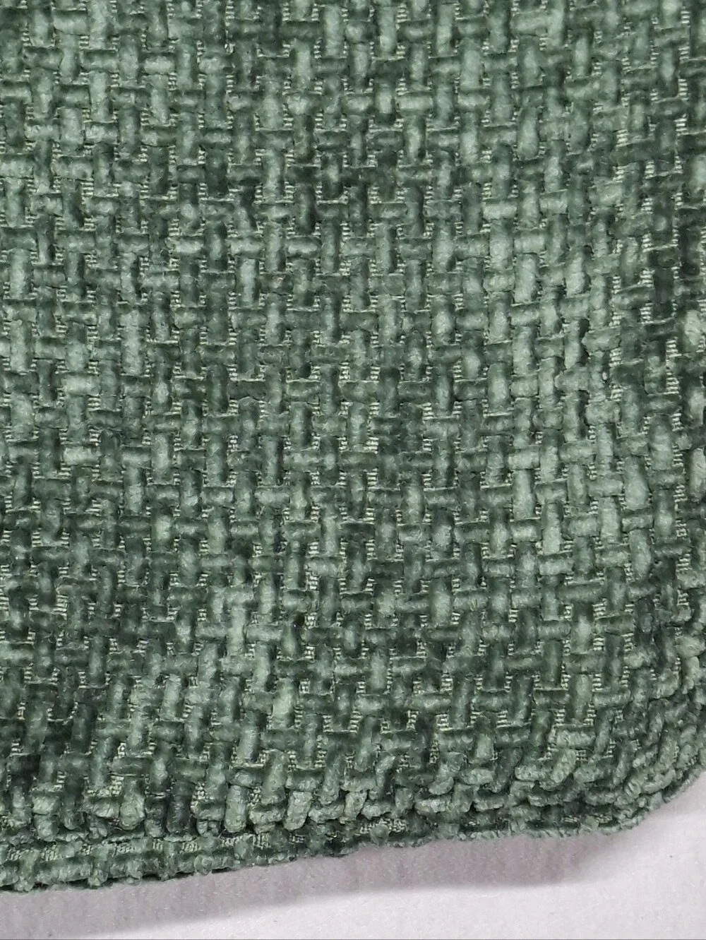 2 Callisto Home Forest Green Chenille Velvet Textured Throw Pillow Covers 24x24